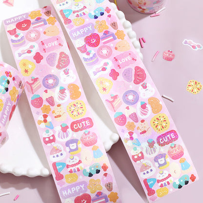 BGM Roll Sticker Petit - Happy - Default Title by Techo Treats Stationery