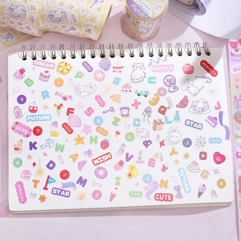BGM Roll Sticker Petit - Happy - Default Title by Techo Treats Stationery
