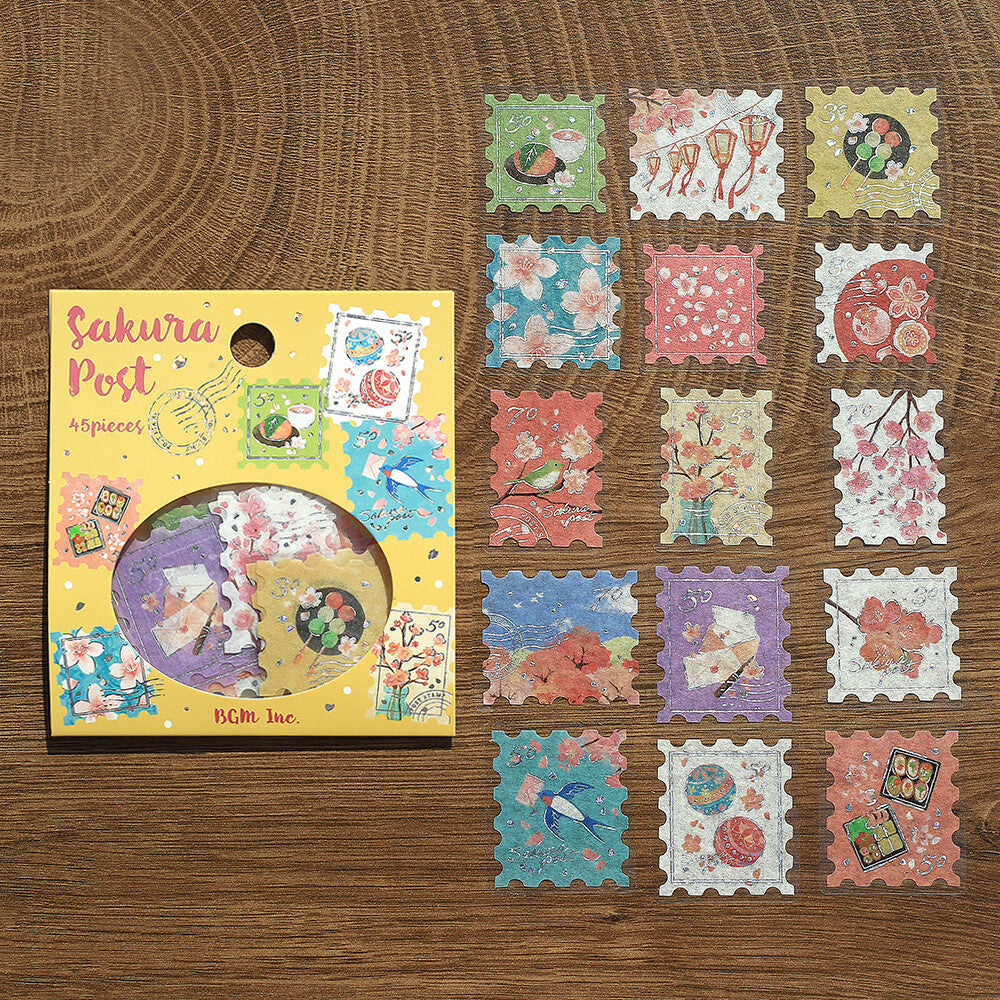 BGM Spring Limited Foil-stamped Flake Seal - Post Office - Default Title by Techo Treats Stationery
