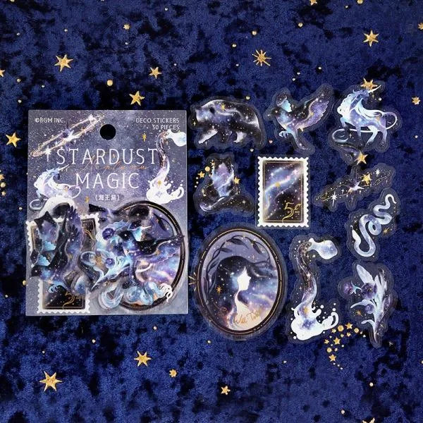 BGM STARDUST MAGIC Foil-stamped Clear Sticker - Neptune - Default Title by Techo Treats Stationery
