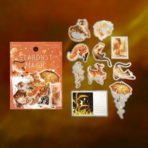 BGM STARDUST MAGIC Foil-stamped Clear Sticker - Saturn - Default Title by Techo Treats Stationery