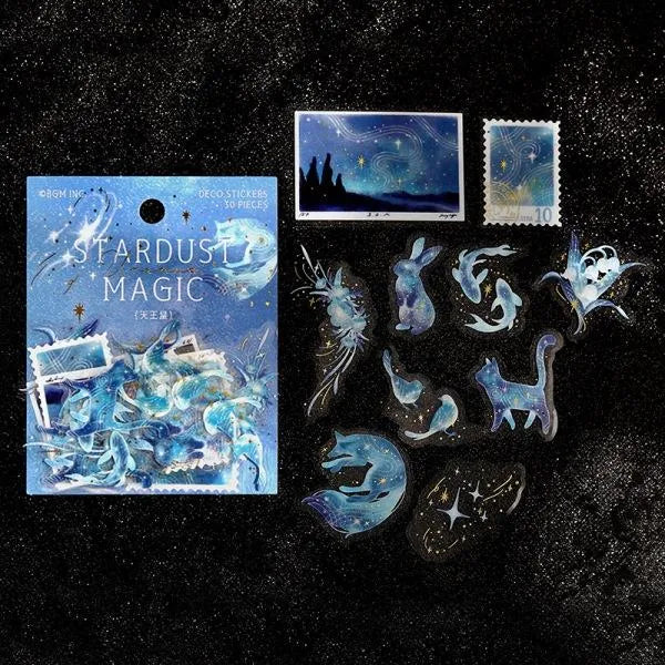 BGM STARDUST MAGIC Foil-stamped Clear Sticker - Uranus - Default Title by Techo Treats Stationery