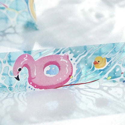 BGM Summer Limited Clear Tape 20mm - Pool - Default Title by Techo Treats Stationery