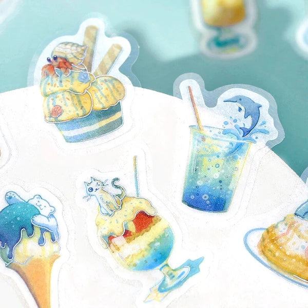 BGM Summer Limited Flake Seal - Cafe A La Mode - Default Title by Techo Treats Stationery
