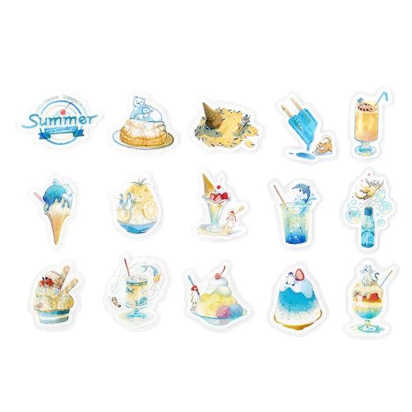 BGM Summer Limited Flake Seal - Cafe A La Mode - Default Title by Techo Treats Stationery