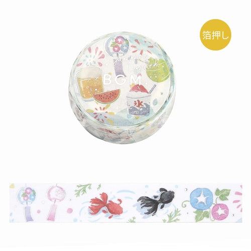 BGM Summer Limited Masking Tape 15mm - Festival - Default Title by Techo Treats Stationery