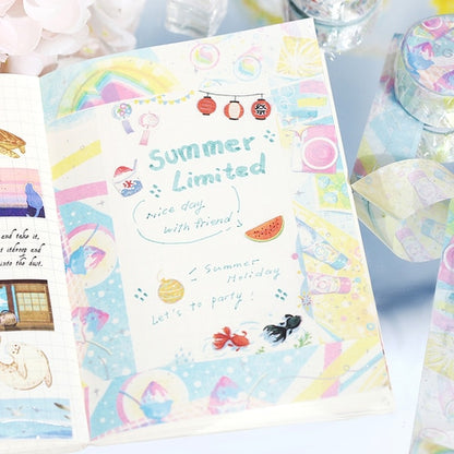 BGM Summer Limited Masking Tape 15mm - Festival - Default Title by Techo Treats Stationery