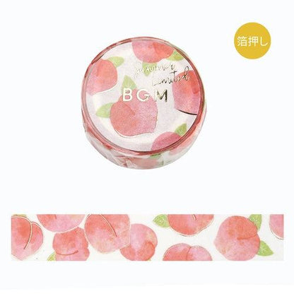 BGM Summer Limited Masking Tape 15mm - Summer Peach - Default Title by Techo Treats Stationery