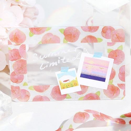 BGM Summer Limited Masking Tape 15mm - Summer Peach - Default Title by Techo Treats Stationery