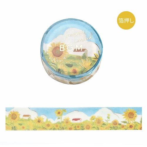 BGM Summer Limited Masking Tape 15mm - Sunflower - Default Title by Techo Treats Stationery