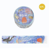 BGM Summer Limited Masking Tape 20mm - Sea Encyclopaedia - Default Title by Techo Treats Stationery