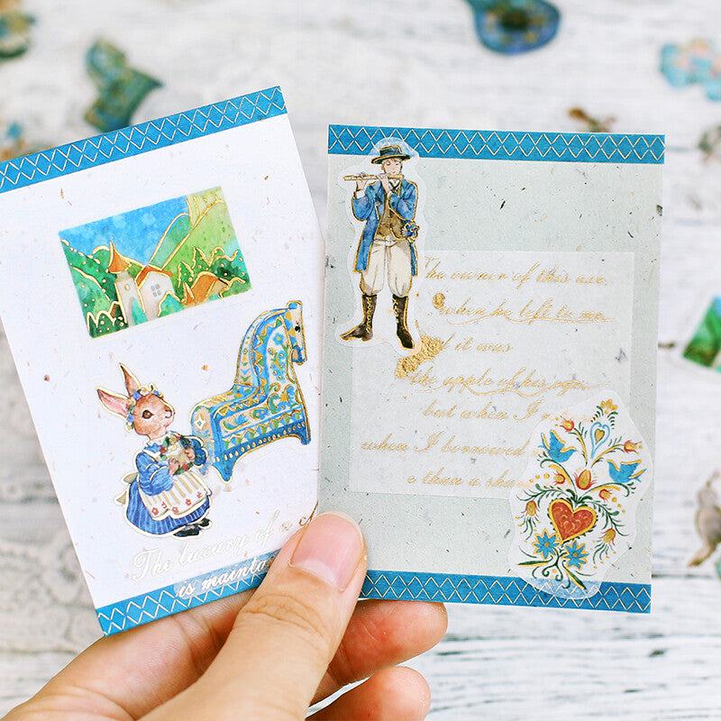 BGM The Alps Story Foil-stamped Flake Seal - Blue - Default Title by Techo Treats Stationery