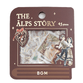BGM The Alps Story Foil-stamped Flake Seal - Brown - Default Title by Techo Treats Stationery