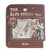 BGM The Alps Story Foil-stamped Flake Seal - Brown - Default Title by Techo Treats Stationery