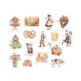 BGM The Alps Story Foil-stamped Flake Seal - Brown - Default Title by Techo Treats Stationery