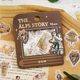 BGM The Alps Story Foil-stamped Flake Seal - Brown - Default Title by Techo Treats Stationery