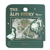 BGM The Alps Story Foil-stamped Flake Seal - Green - Default Title by Techo Treats Stationery