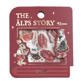 BGM The Alps Story Foil-stamped Flake Seal - Red - Default Title by Techo Treats Stationery