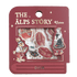 BGM The Alps Story Foil-stamped Flake Seal - Red - Default Title by Techo Treats Stationery