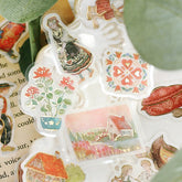 BGM The Alps Story Foil-stamped Flake Seal - Red - Default Title by Techo Treats Stationery