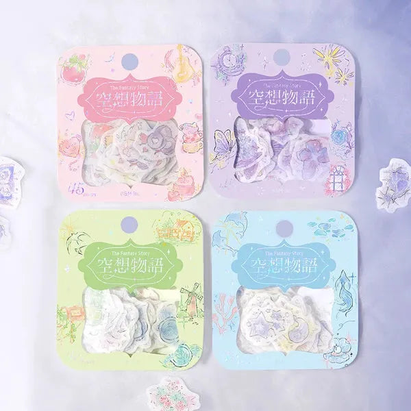 BGM The Fantasy Story Foil-stamped Flake Seal - Sea - Default Title by Techo Treats Stationery