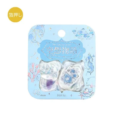 BGM The Fantasy Story Foil-stamped Flake Seal - Sea - Default Title by Techo Treats Stationery