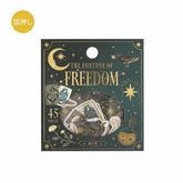 BGM The Fourtune of Freedom Foil-stamped Washi Flake Seal - Default Title by Techo Treats Stationery