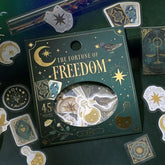 BGM The Fourtune of Freedom Foil-stamped Washi Flake Seal - Default Title by Techo Treats Stationery