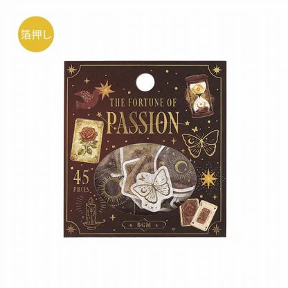 BGM The Fourtune of Passion Foil-stamped Washi Flake Seal - Default Title by Techo Treats Stationery