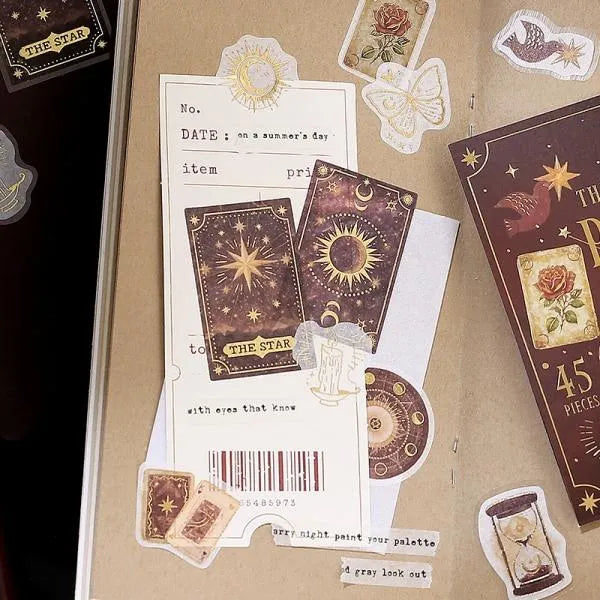 BGM The Fourtune of Passion Foil-stamped Washi Flake Seal - Default Title by Techo Treats Stationery