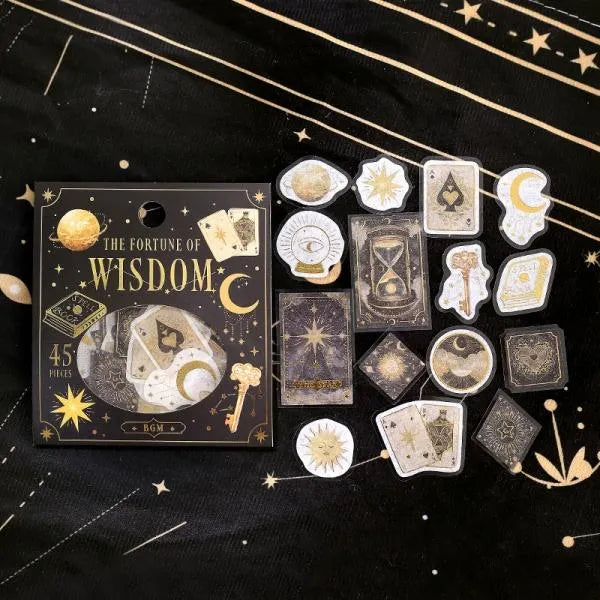 BGM The Fourtune of Wisdom Foil-stamped Washi Flake Seal - Default Title by Techo Treats Stationery