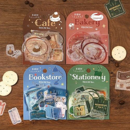 BGM Tracing Paper Flake Stickers - Cafe - Default Title by Techo Treats Stationery