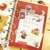 BGM Welcome Meow! Foil-stamped Flake Seal - White Cat Cafe - Default Title by Techo Treats Stationery