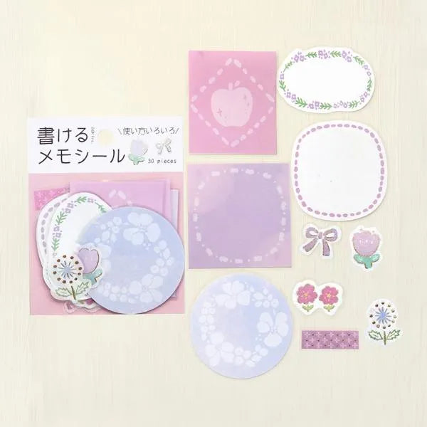 BGM Writable Memo Stickers - Pink - Default Title by Techo Treats Stationery