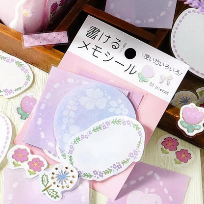 BGM Writable Memo Stickers - Pink - Default Title by Techo Treats Stationery