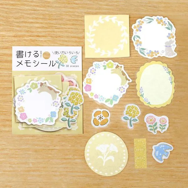 BGM Writable Memo Stickers - Yellow - Default Title by Techo Treats Stationery