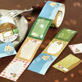 BGM Writable Roll Sticker - Cafe A La Mode - Default Title by Techo Treats Stationery