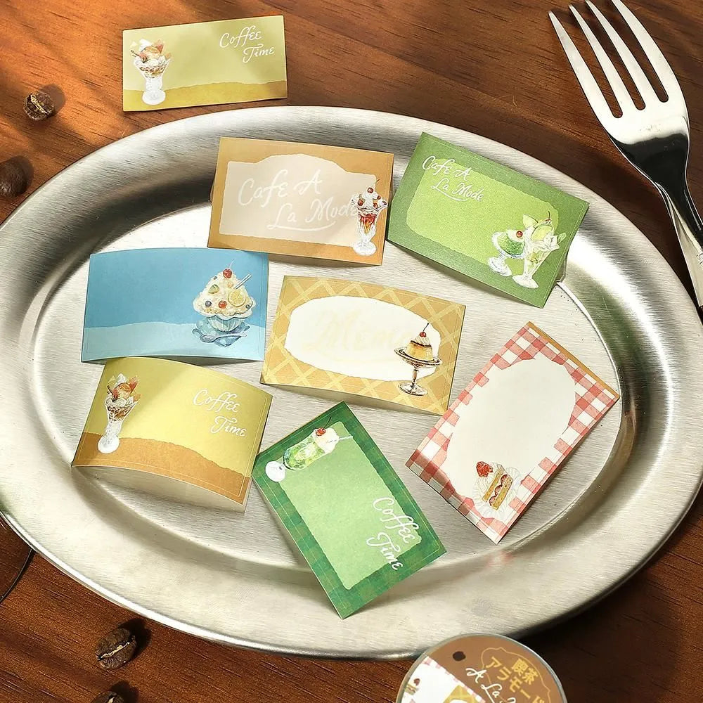 BGM Writable Roll Sticker - Cafe A La Mode - Default Title by Techo Treats Stationery
