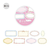 BGM Writable Roll Sticker - Flower Frame - Default Title by Techo Treats Stationery