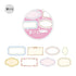 BGM Writable Roll Sticker - Flower Frame - Default Title by Techo Treats Stationery
