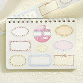 BGM Writable Roll Sticker - Flower Frame - Default Title by Techo Treats Stationery