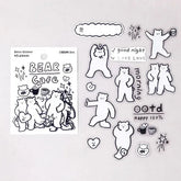 BGM YURUKU IKO-YO Mixed Flake Seal - Bear Cafe - Default Title by Techo Treats Stationery