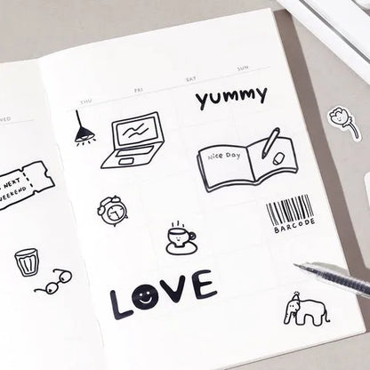 BGM YURUKU IKO-YO Mixed Flake Seal - Life Goods - Default Title by Techo Treats Stationery