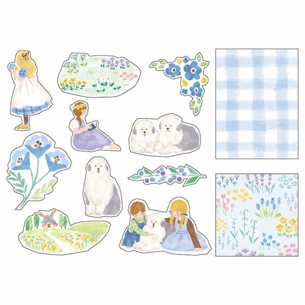 Blooming Flake Sticker - Blue - Techo Treats