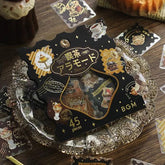 Cafe A La Mode Post Office Foil-stamped Flake Seal - Brown - Techo Treats
