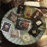 Cafe A La Mode Post Office Foil-stamped Flake Seal - Brown - Techo Treats