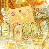 Cafe A La Mode Stained Glass Foil-stamped Clear Sticker - Yellow - Techo Treats