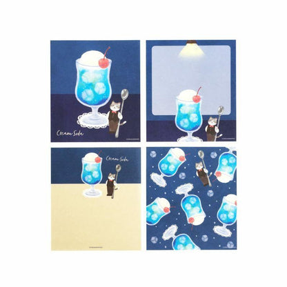 Cafe Moon Memo Pad - Cream Soda - Furukawa Shiko - Default Title by Techo Treats Stationery