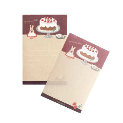 Cafe Moon Mini Letter Set - Cake - Furukawa Shiko - Default Title by Techo Treats Stationery