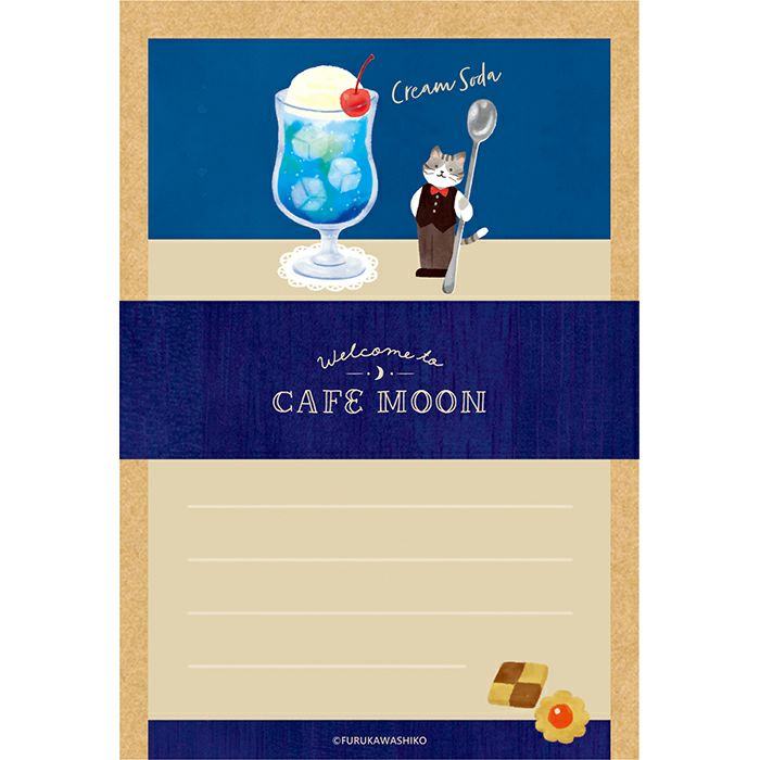 Cafe Moon Mini Letter Set - Cream Soda - Furukawa Shiko - Default Title by Techo Treats Stationery